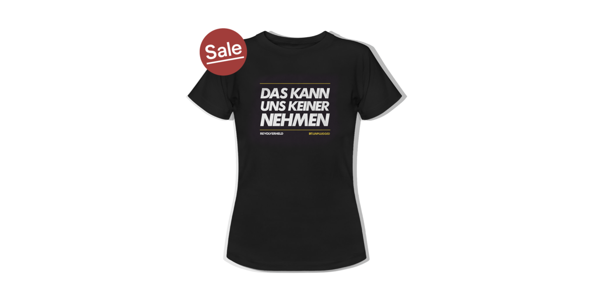 Revolverheld Shirt - Kann uns keiner nehmen Schwarz, Girlie-Shirt im