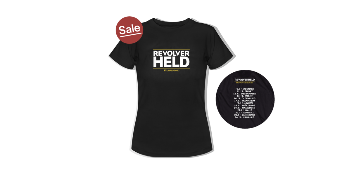 Shirt - Unplugged Tour Herbst, Schwarz, Girlie-Shirt
