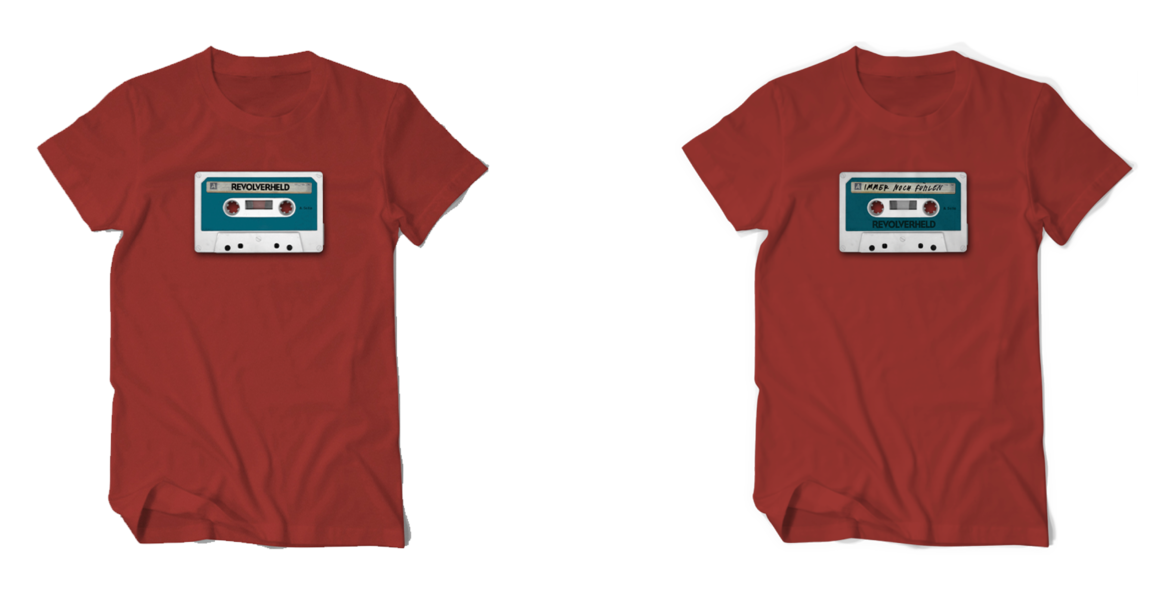  Shirt - Tape, Rot - zwei Motive 