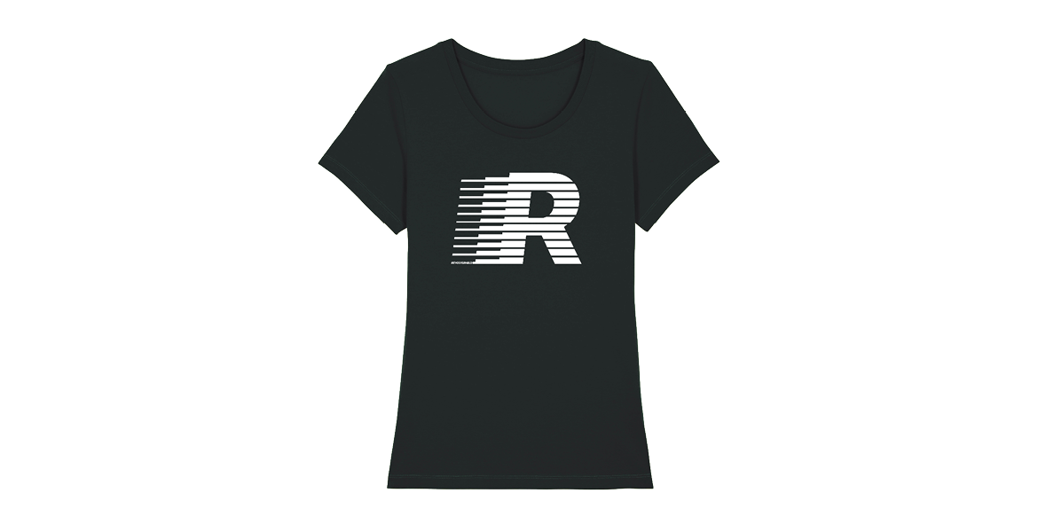  NEW R, Schwarz, Girlie-Shirt 